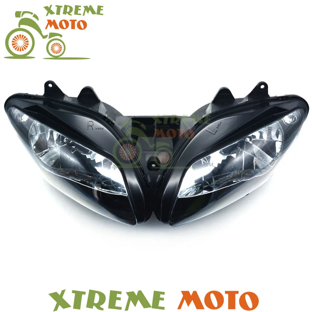 

Motorcycle Black Headlights Headlamps Head Lights Lamps Assembly For YZF1000 YZF R1 YZF-R1 2002 2003 Supermoto