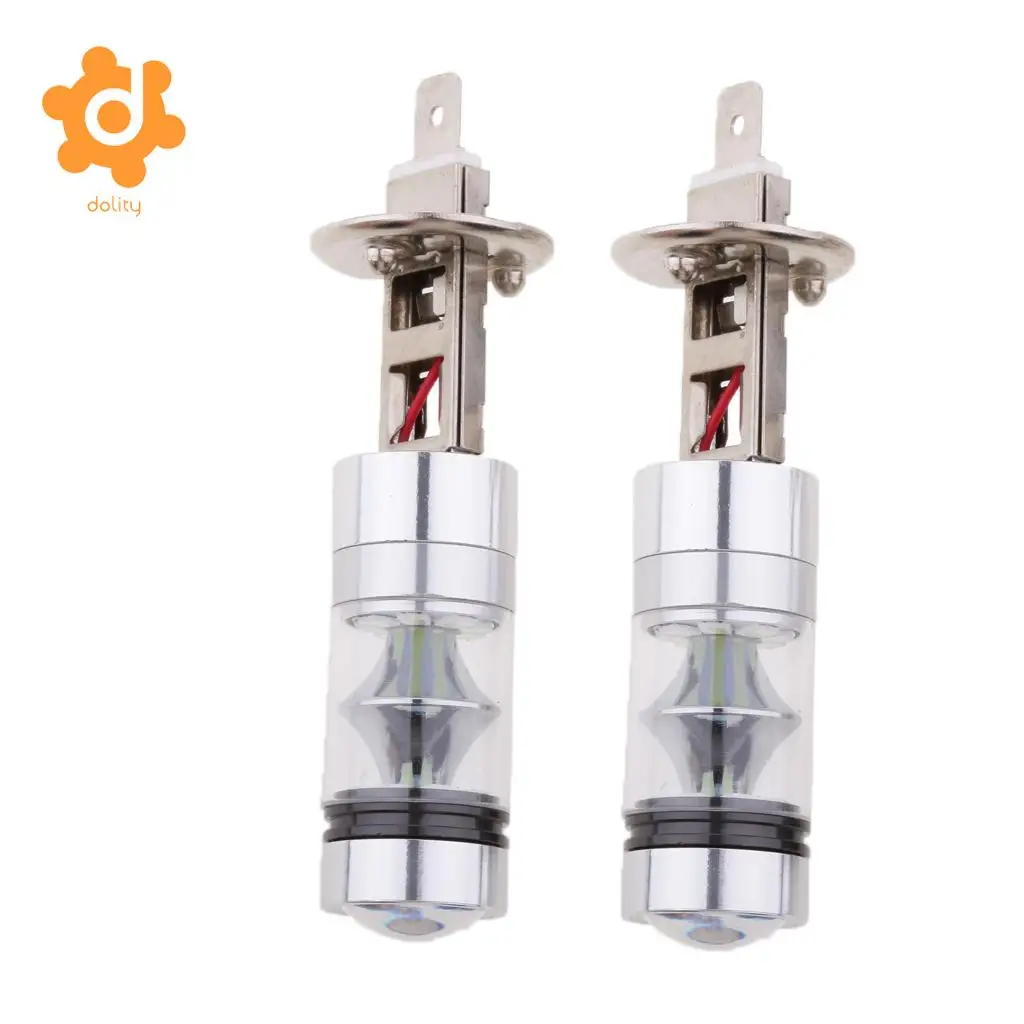 2 шт. H1 20-SMD светодиодный 100 Вт 8000 к автомобильный противотуманный DRL светильник для