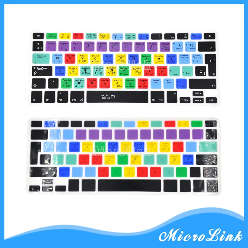 Новый SP Испанский клавиатура Чехлы для Macbook Pro A1278 Air 13 Ableton Live Logic X Avid Photoshop