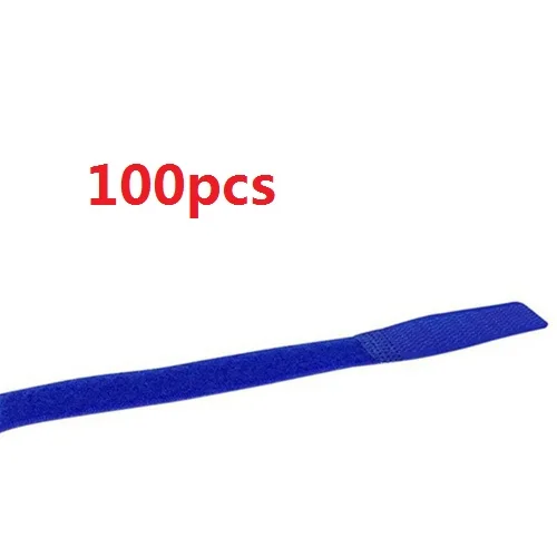 100pcs deep blue 100 шт нейлоновый держатель для сматывания кабеля, органайзер для наушников, держатель для мыши, шнур для защиты кабеля, управление для samsung iPhone, провод Ethernet - Цвет: 100pcs deep blue