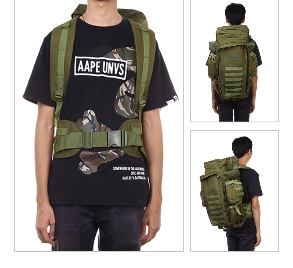 Outlife 60L Открытый Рюкзак Военная Тактическая Сумка рюкзак для охоты стрельба Кемпинг Треккинг Туризм Путешествия