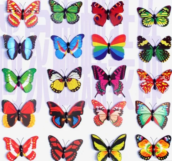 Оптовая продажа 100 х искусственные контактный зажим декор в виде бабочек одежда