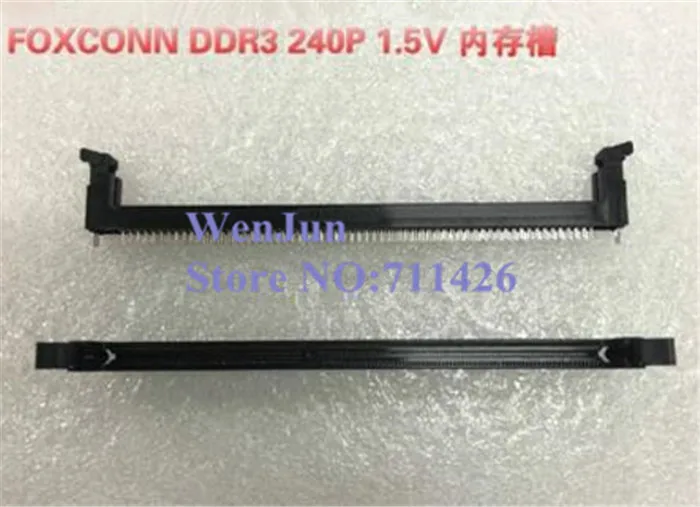 5 шт./лот высококачественные разъемы Foxconn DDR3 1 в гнезда для память настольного