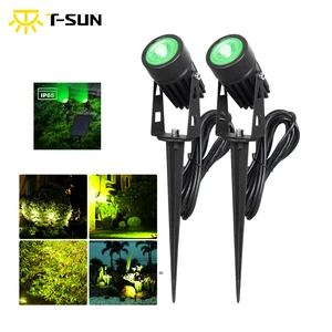 T-SUN водонепроницаемый IP65 открытый сад светодиодный солнечный зеленый Точечный светильник супер яркость садовый Газон лампа ландшафтное украшение точечный светильник