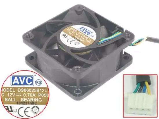 Вентилятор для сервера AVC DS06025B12U P058 DC 12 В 0,70 а 60x60x25 мм