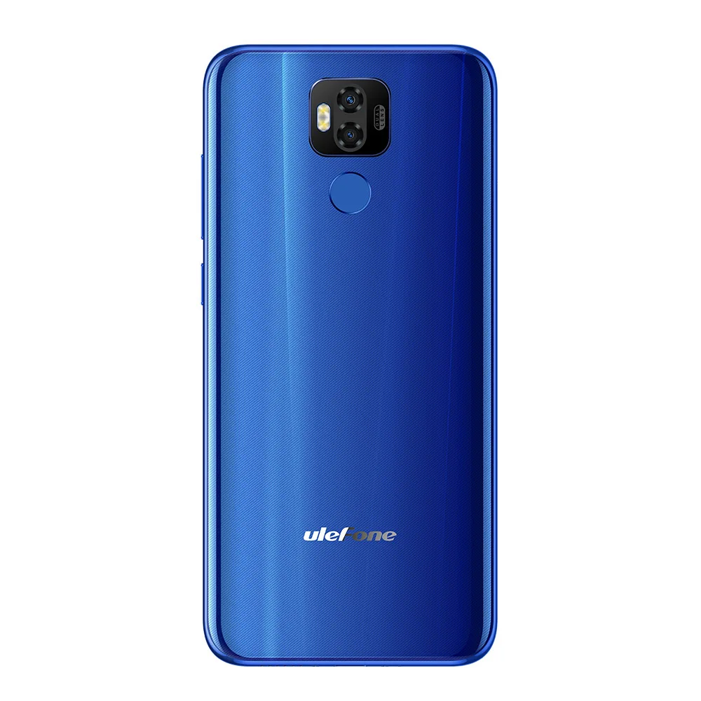 Blue Мобильный телефон Ulefone power 6 4G LTE, Android 9,0, восьмиядерный смартфон MTK6765V с функцией распознавания отпечатков пальцев, 6,3 дюймов, 4 ГБ, 64 ГБ, 5000 мАч, 16 МП - Цвет: Blue