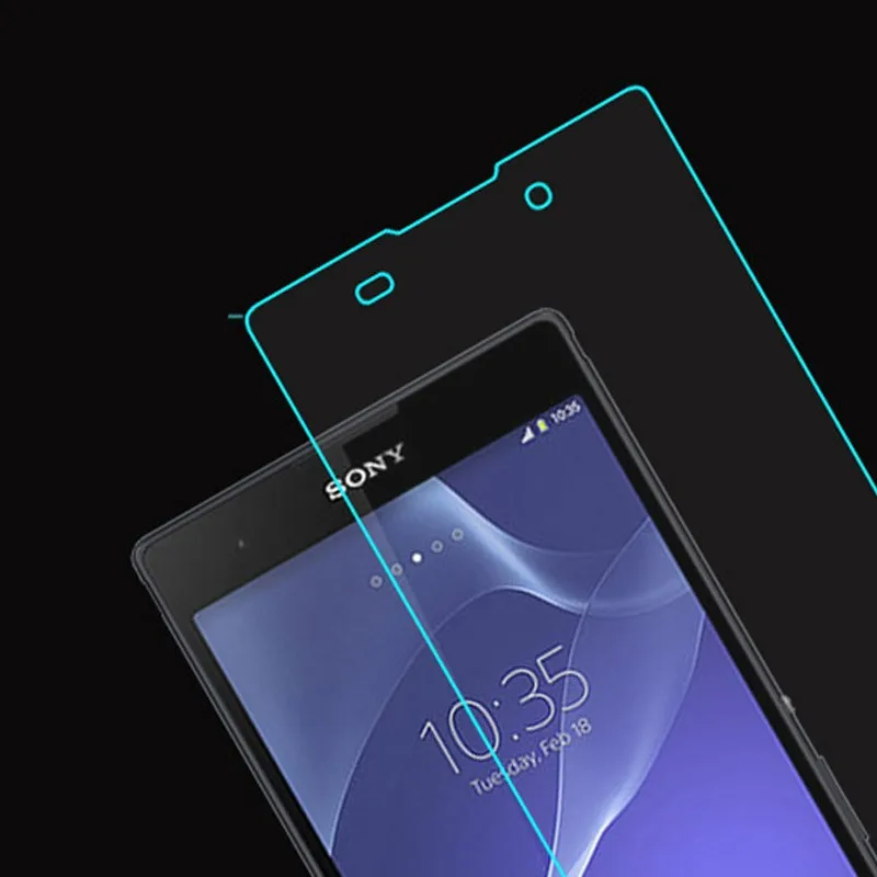 2 piezas para vidrio Sony Xperia T3 Protector de pantalla de vidrio templado para Sony Xperia T3 pel&iacute;cula de vidrio para tel&eacute;fono para Sony T3 WolfRule-1