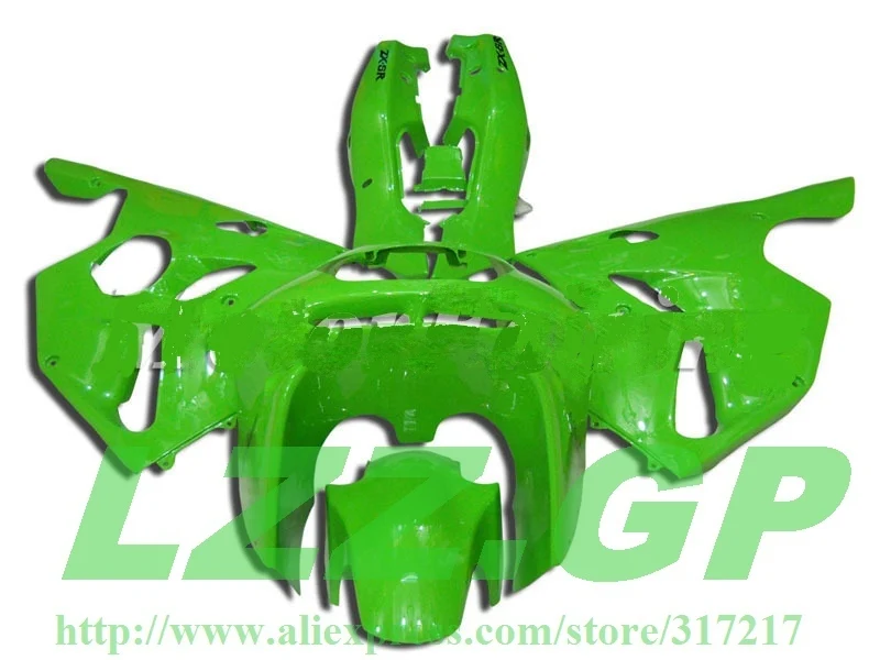 

LZZ.GP Custom green fairing kit For KAWASAKI NINJA ZX6R 94-97 #j88v ZX-6R ZX 6R 94 95 96 97 ZX 6R 1994 1995 1996 1997 Bodywork