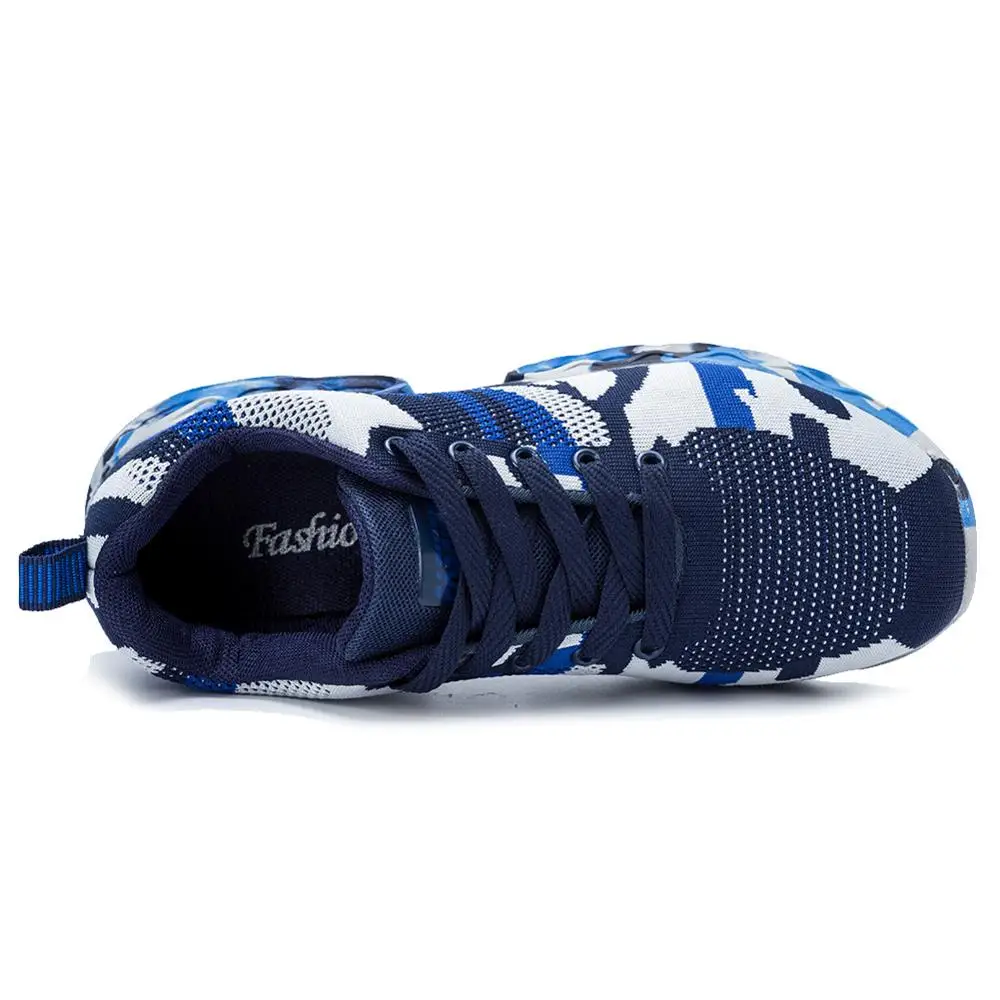 Мужские камуфляжные ботинки с сетчатым носком синие военные армейские Рабочая