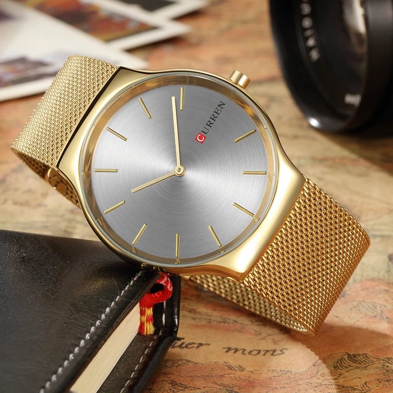 CURREN 8256 новые черные розовые золотые указки relogio masculino люксовый бренд аналоговые