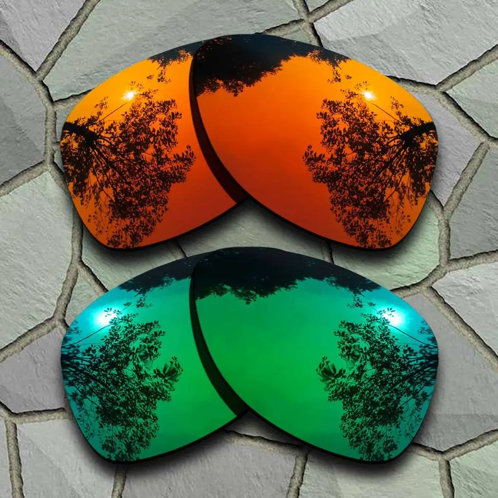 Red-Jade Green Солнцезащитные очки поляризованные Сменные линзы для Окли отправка 2-сортов - Цвет линз: Red-Jade Green