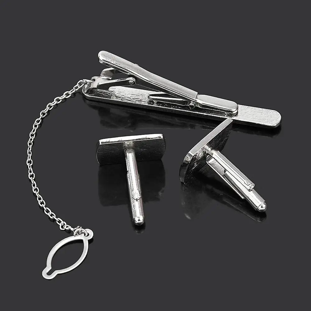Зажим для галстука и рубашки Стразы 1 комплект|mens shirt tie set|tie set menties ties |