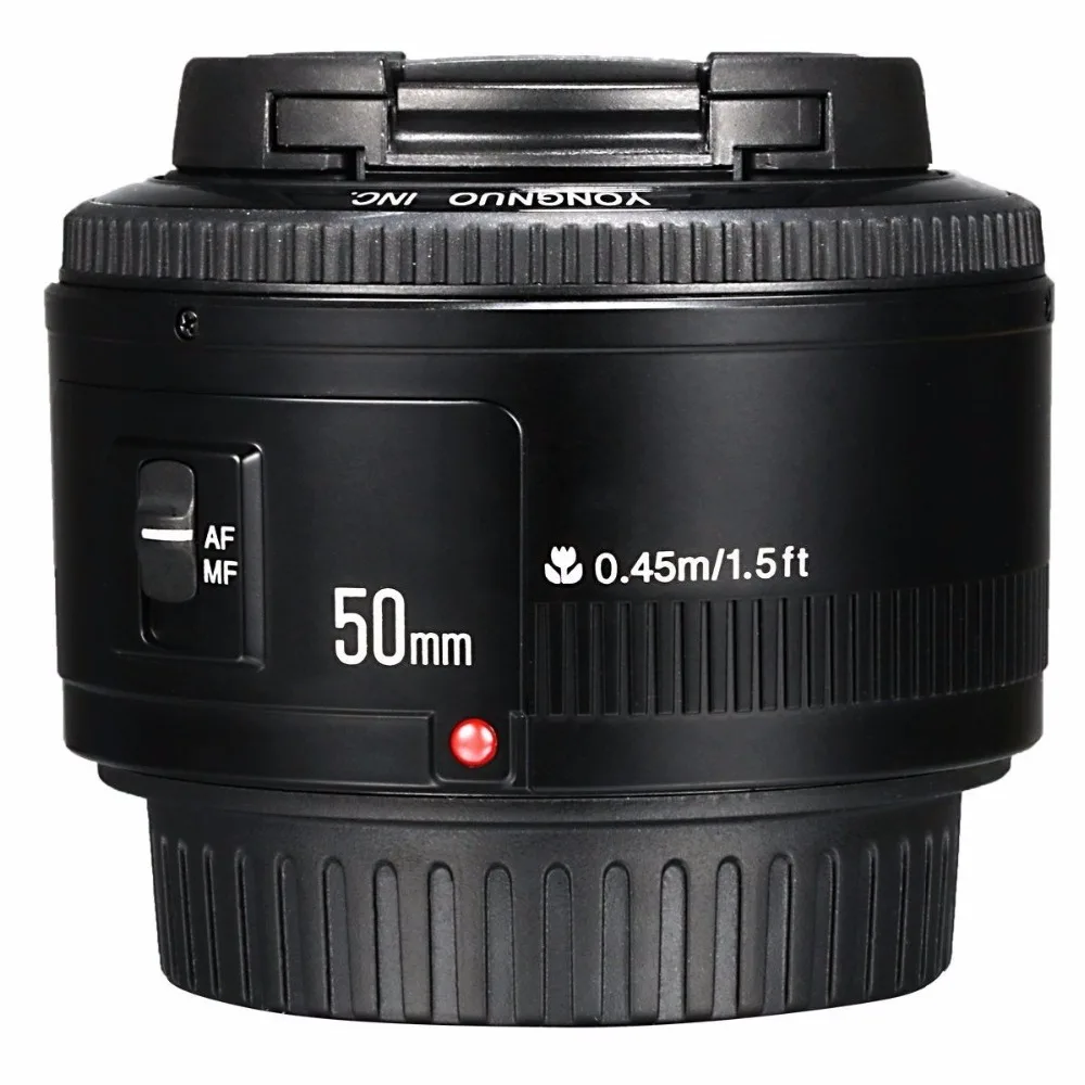 Объектив YONGNUO YN 50 мм f1.8 AF объектив MF с автофокусом для цифровых зеркальных камер