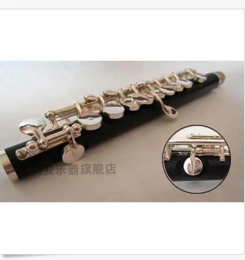 Professional Musicians Type Ebony Wood Piccolo C Key Silver Plated |
