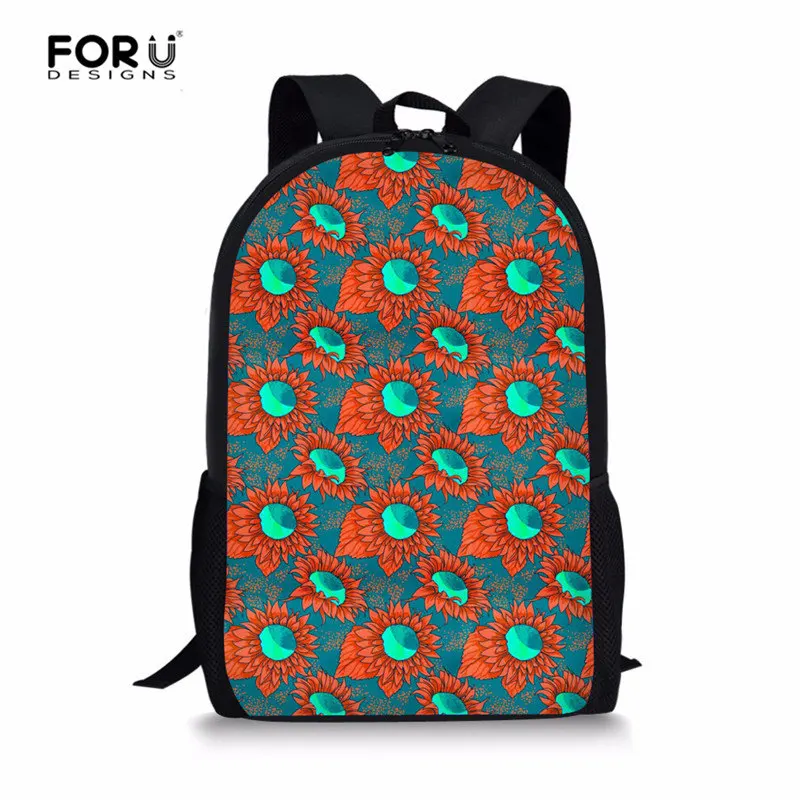 Z4757C FORUDESIGNS/Милые Подсолнухи, легкие рюкзаки для девочек, школьные сумки, Набор детских книжных сумок, детский школьный рюкзак, mochila escolar - Цвет: Z4757C