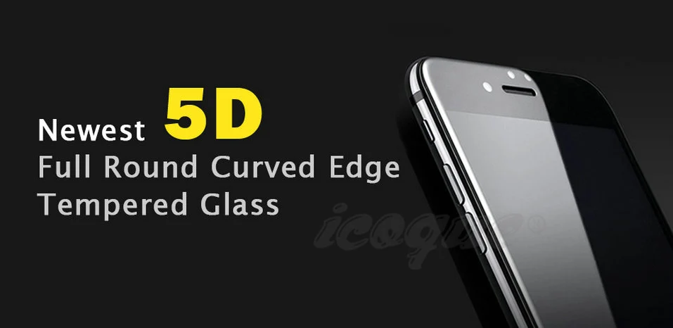 Icoque 5D протектор экрана для Xiaomi mi 6 закаленное стекло 9H полное покрытие изогнутая пленка Защитное стекло для Xiaomi mi 6 mi 6