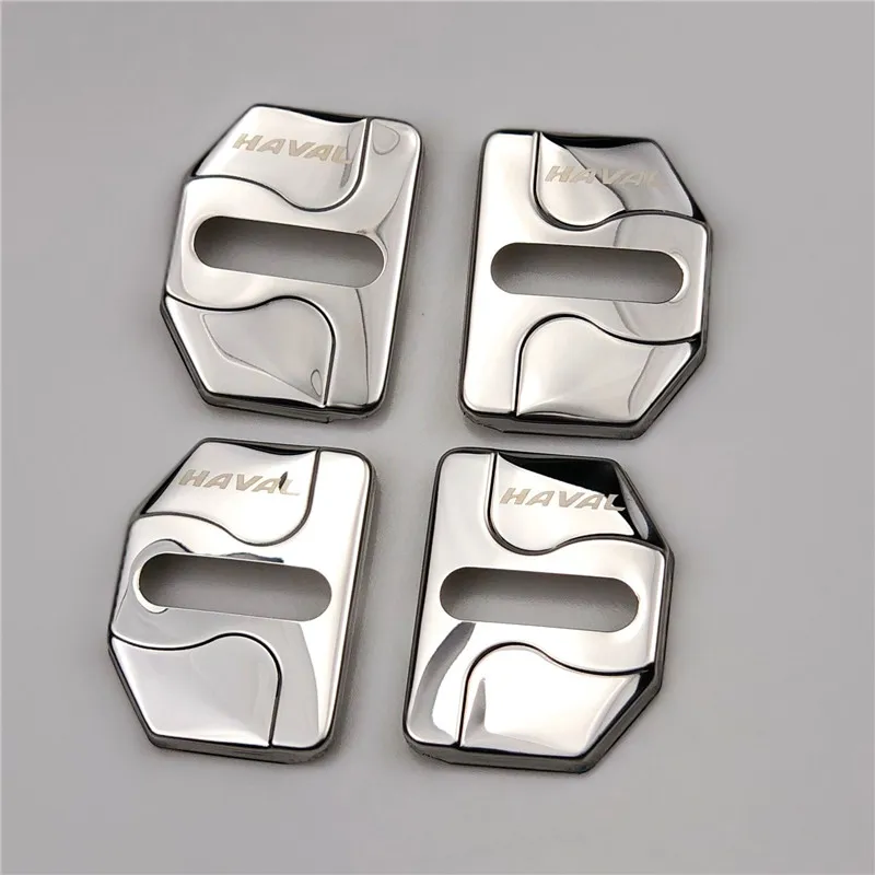 C type silver Logo Автомобильный Дверной замок Пряжка для Haval H2 H2S H4 H6 H7 H8 H9/для WEY VV5 VV7/для Borgward BX5 BX6 BX7/для LYNK& CO 01 02 для Volvo XC60 - Цвет: C type silver Logo