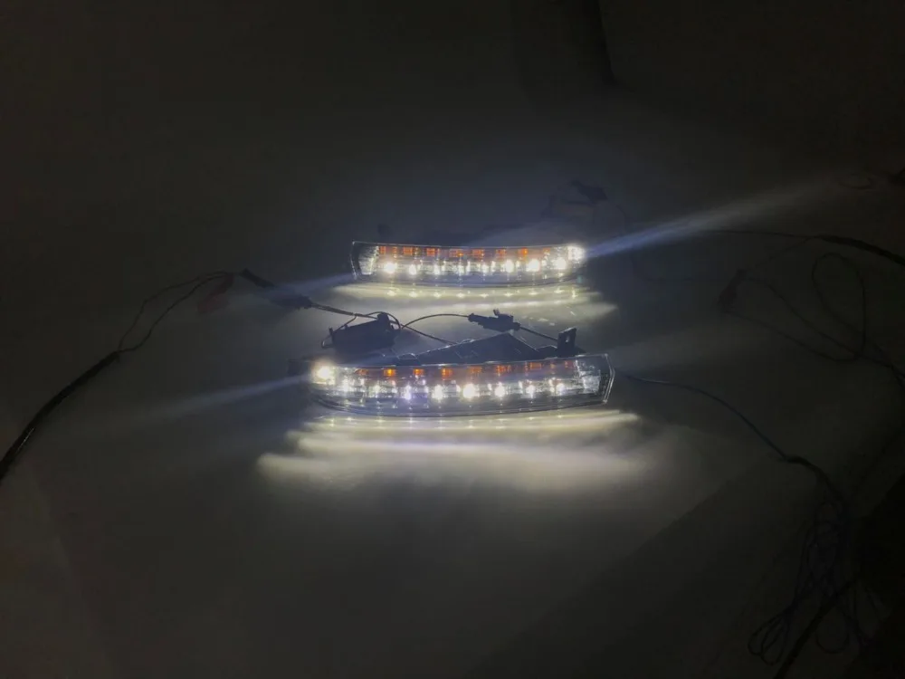 EOsuns светодиодный дневный ходовой светильник DRL для Фольксваген Пассат CC 2008-2013, беспроводной переключатель управления, желтый указатель поворота