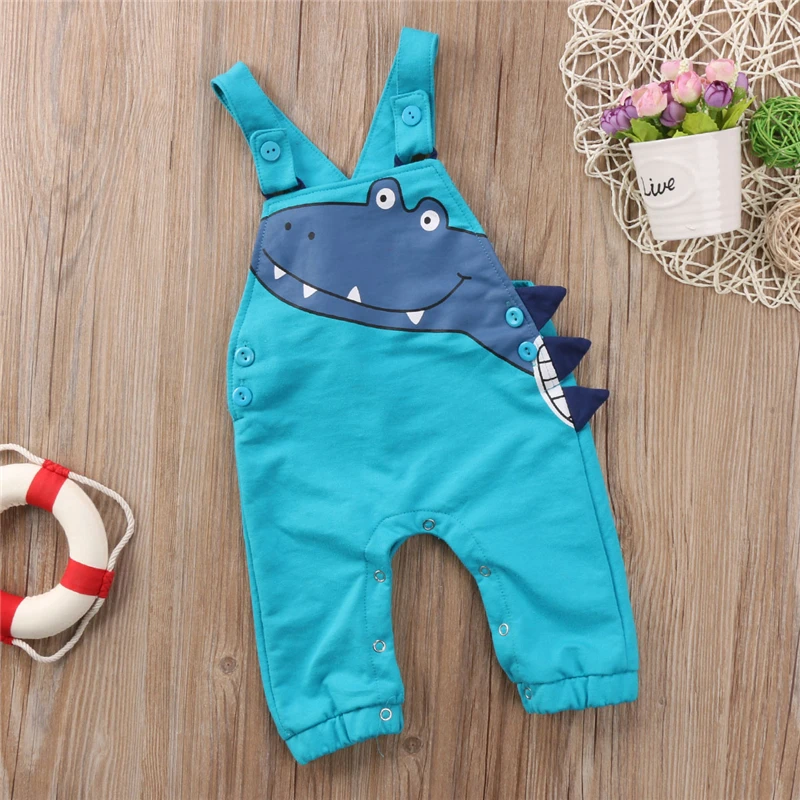 

Emmababy 0-5Y Infant Kids Baby Boy Girl Dinosaur cartoon Romper overall Jumpsuit cute baby boys Outfits Rompers Clothes