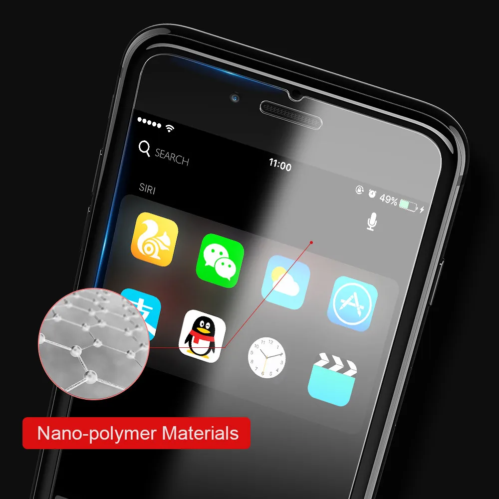 FLOVEME Protective Glass For iPhone 6 6S 7 8 Plus Screen Protector 9H 0.33mm Tempered 5S SE 5 Phone Front Film | Мобильные телефоны
