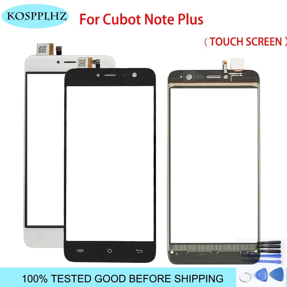 Черное/белое 5 2 дюймов переднее внешнее стекло для Cubot Note Plus сенсорный экран