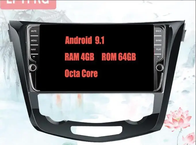 9 дюймов Android 9,1 для Nissan X-Trail Rogue Qashqai Xtrail автомобильный DVD gps навигатор головное устройство - Цвет: 9.1 4G-64G 8 top