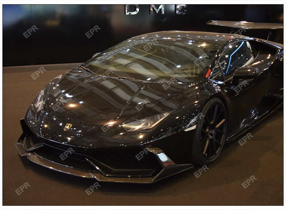 Углеродное волокно передняя губа для Lamborghini Huracan LP610(+) DM Стиль передняя губа с Canard наборы для тела тюнинг отделка Huracan LP610