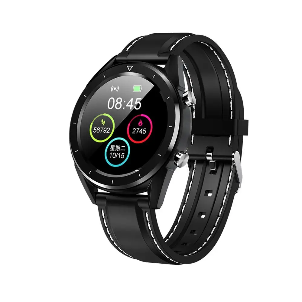Смарт-часы Timethinker DT28, мужские Смарт-часы, ЭКГ+ PPG часы, фитнес-трекер, измеритель артериального давления, пульсометр, Relogio IP68 PK E07 - Цвет: Silica Strap Black