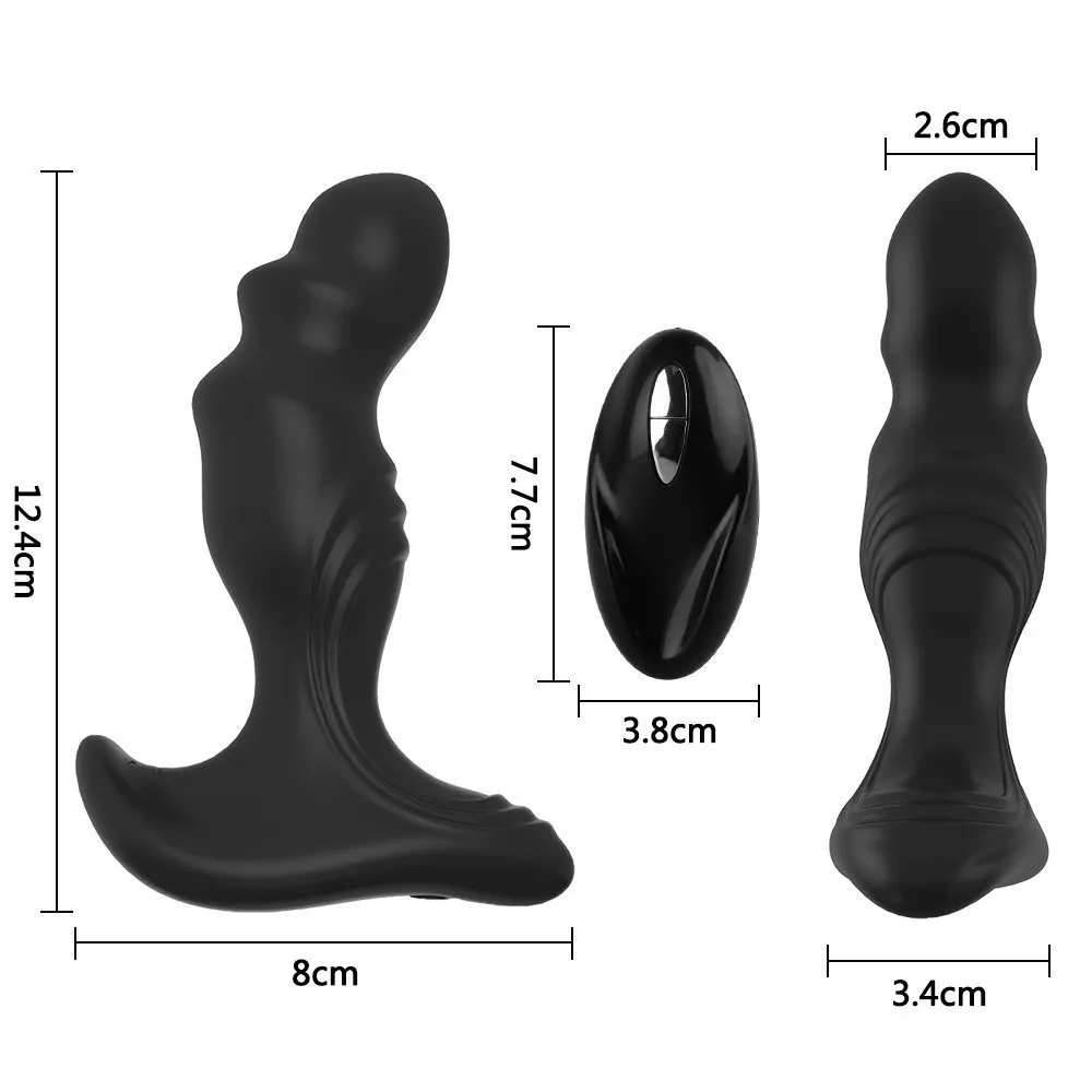 Rechargeable Wireless Remote Control Prostate Massager Anal Vibrator Sex Toy USB 10 Speed Mode Waterproof Butt Plug for Men Gay | Красота и