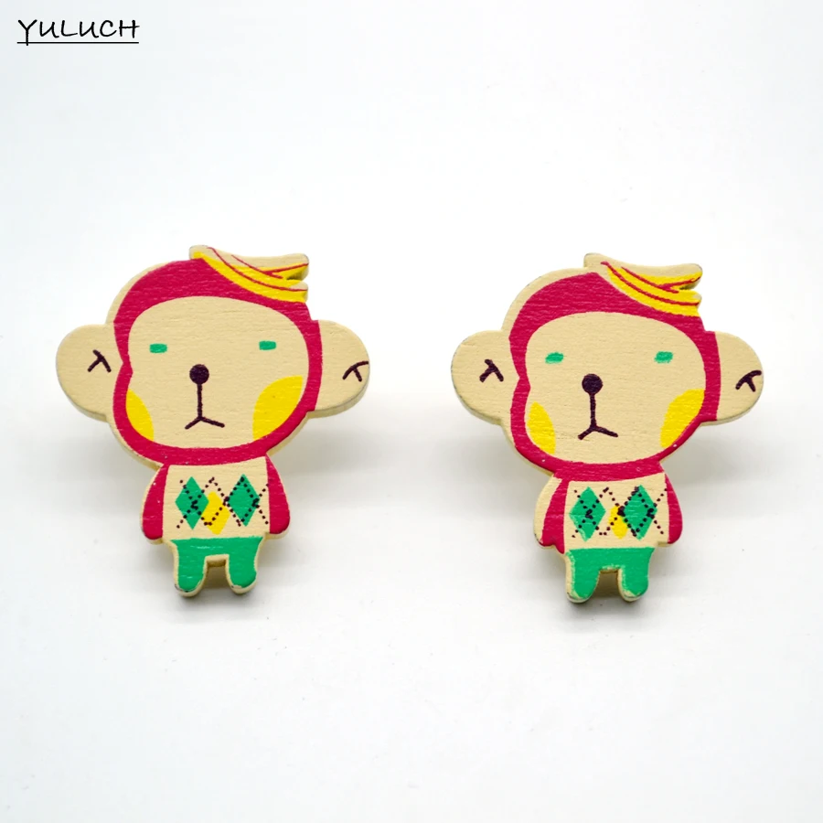 Пара 2016 г. Новое поступление красивые стильные серьги из дерева цвета thre