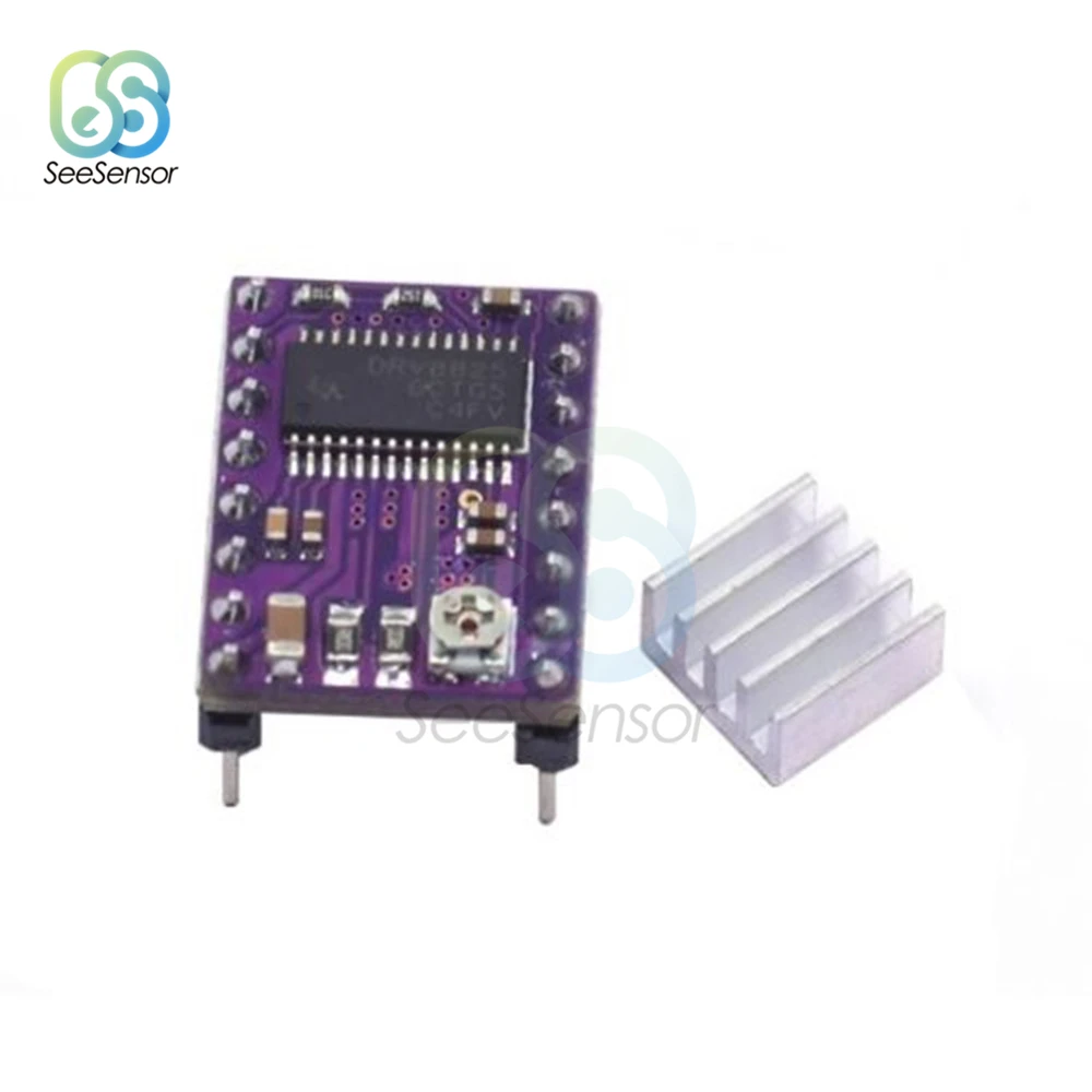 Детали 3D-принтера StepStick A4988 DRV8825 модуль драйвера шагового двигателя с радиатором Reprap RAMPS 1,4 1,5 1,6 MKS плата управления