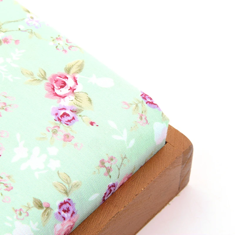 Винтаж Цветочный принт хлопок Ткань для квилтинга DIY Вышивание продукты детская