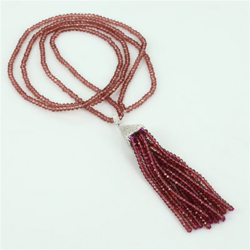 Новинка модные подвески белый прозрачный синий фиолетовый бисер кисточка кулон