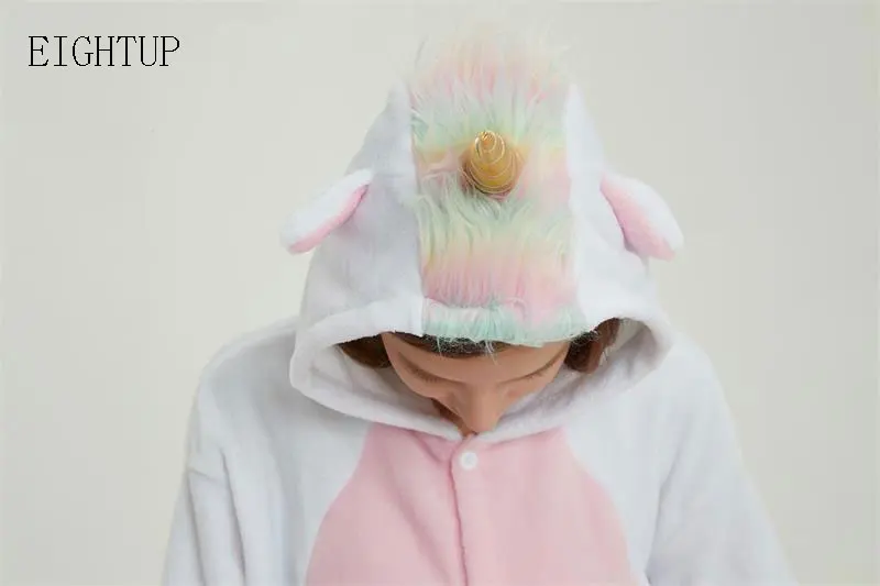 Новинка фланелевые пижамы с изображением Золотого Рога и волос Tianma Onesies костюм