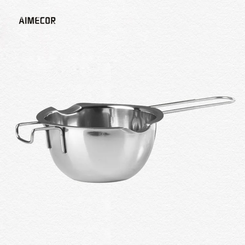 Aimecor серебро Нержавеющая сталь шоколадное масло плавильный горшок молочная чашка для выпечки кондитерские изделия сковорода кухонный инструмент 1 шт