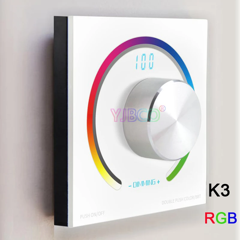 Bincolor DC12V-24V переключатель один цвет/CCT/RGB Вращающийся регулировщик света контроллер K1/K2/K3 и RF беспроводной пульт дистанционного управления для Светодиодная лента