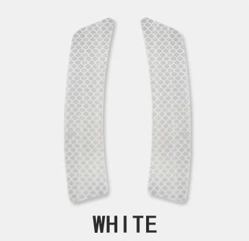 White 2pcs Car Sticker Stickers Car Reflective Sticker OPEN Reflective Tape Warning Mark Open Notice Accessories Car-styling Safety Mark - Цвет: White 2pcs