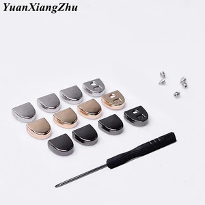 4 шт.1 набор, металлические шнурки для шнурков, серебристые, золотистые, черные