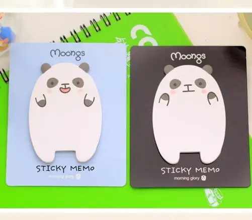 2PCS 2 шт./лот Kawaii довольно животных Sticky memo pad заметки школы канцелярские принадлежности для студентов книга - Цвет: 2PCS