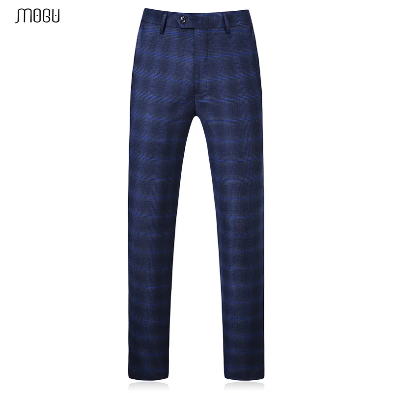 Брюки мужские повседневные Прямые в клетку для фитнеса|Повседневные брюки| |