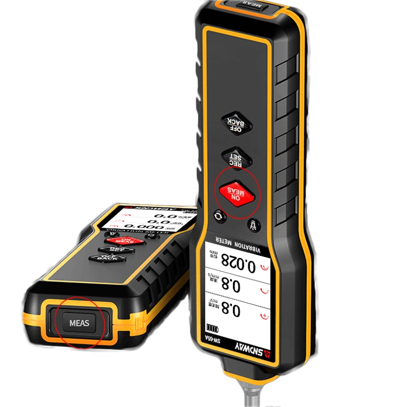 

Shock Pen SW-65A Hand-held Vibrometer Portable Dual Probe Pen Motor Vibration Detector