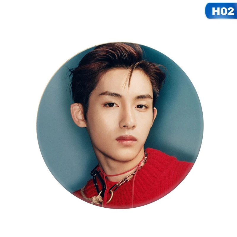 2 Корейская KPOP NCT NCT127 цепь альбом брошь, значок на булавке аксессуары для одежды шляпа украшение для рюкзака - Окраска металла: 2