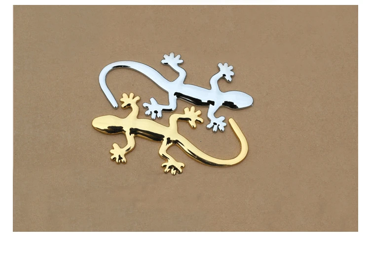 Чистый Металл gecko автомобильные наклейки 3D стереоскопическая Личность