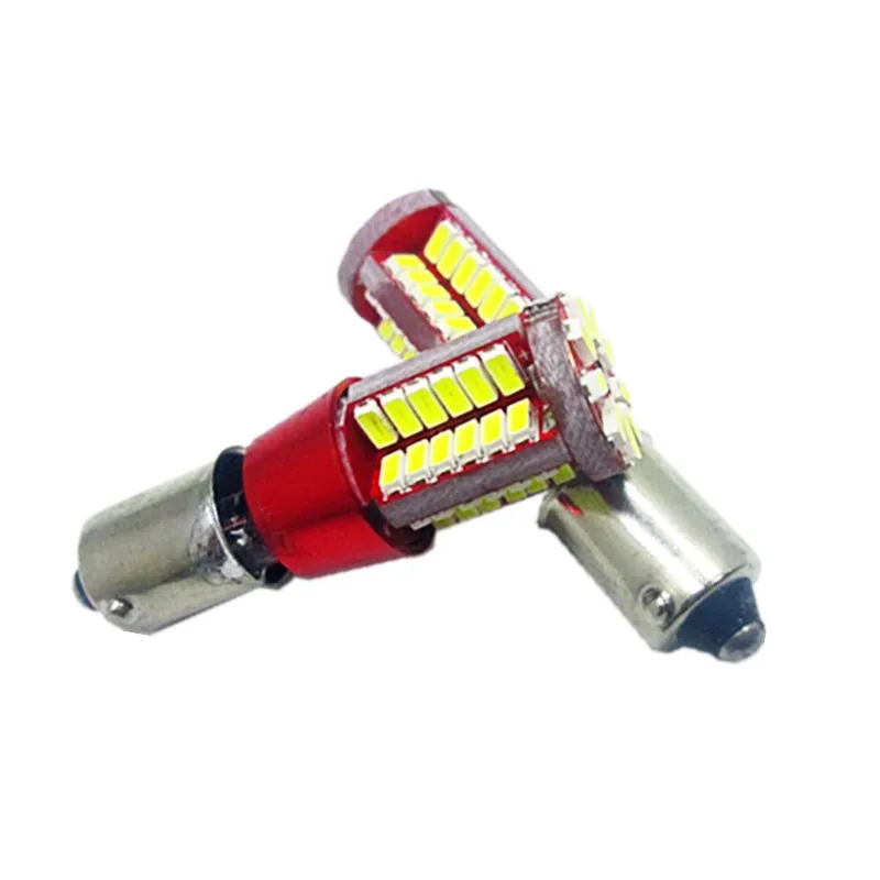 2X BA9S Canbus 57 SMD 3014 светодиодный Авто T4W BAX9S H6W BAY9S H21W белый 12V автомобильный боковой Клин зазора двери маркер обратный фара