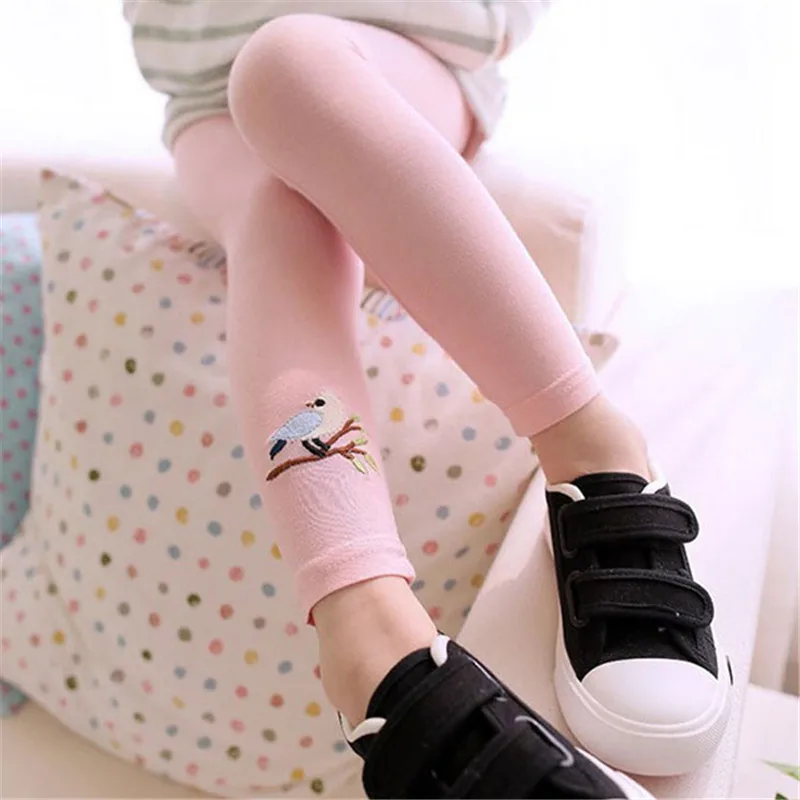 Облегающие брюки для девочек ясельного возраста на лето и осень детские леггинсы