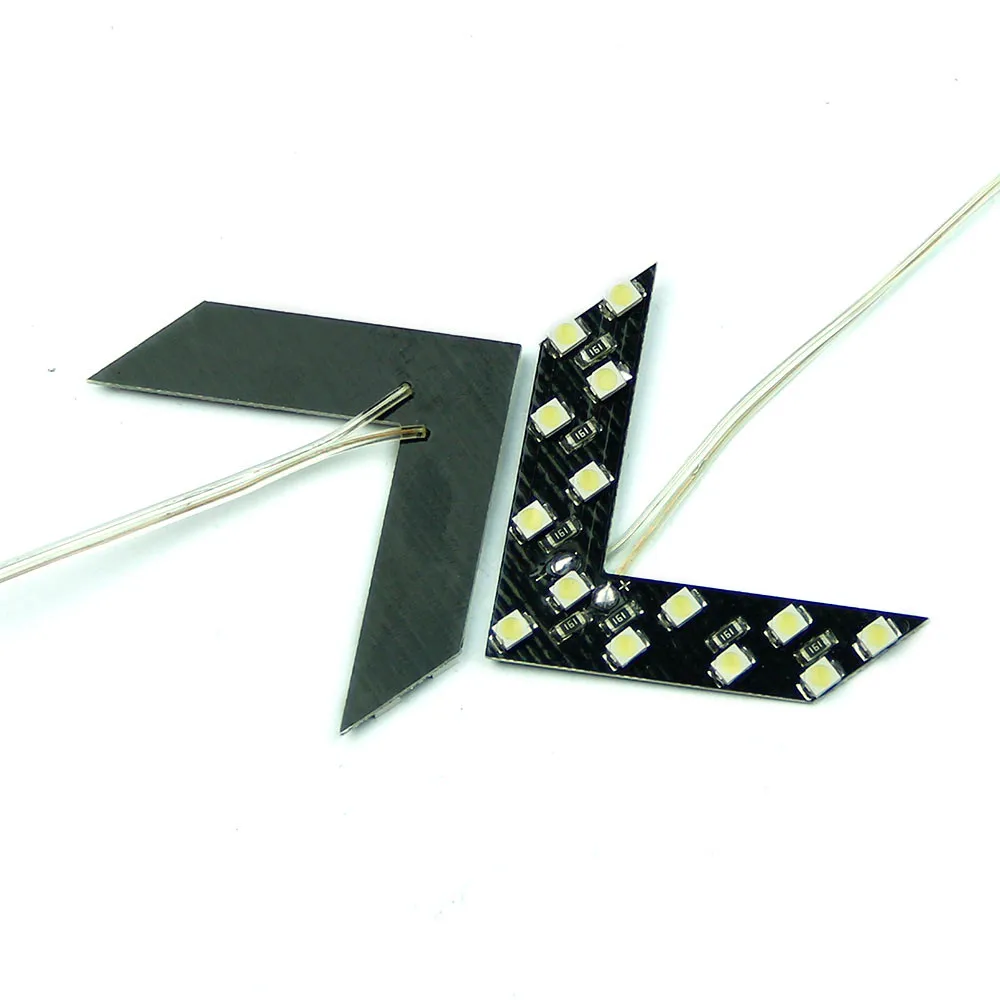 Новая 14 SMD Светодиодная Стрелка Панель для автомобиля заднего вида Индикатор для зеркала указатель поворота Прямая