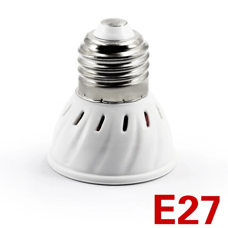 E27 EnwYe светодиодный светильник для выращивания растений E27 E14 MR16 GU10 220V полный спектр комнатных растений лампа для растений Vegs гидропонная система растений - Испускаемый цвет: E27