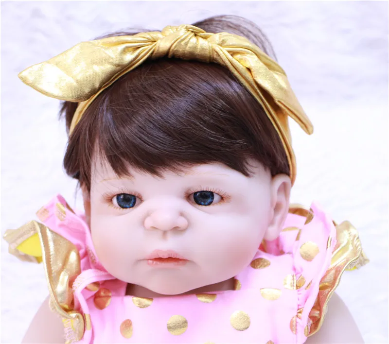 Модные куклы Новорожденные детские игрушки полностью силиконовые для