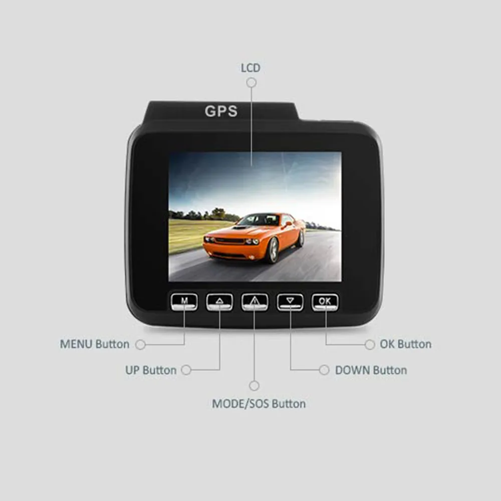 CARPRIE 4K Ultra HD Автомобильный видеорегистратор 2,4 дюймов видеорегистратор WiFi GPS-AZDOME 170 широкоугольный видеорегистратор заднего вида# M