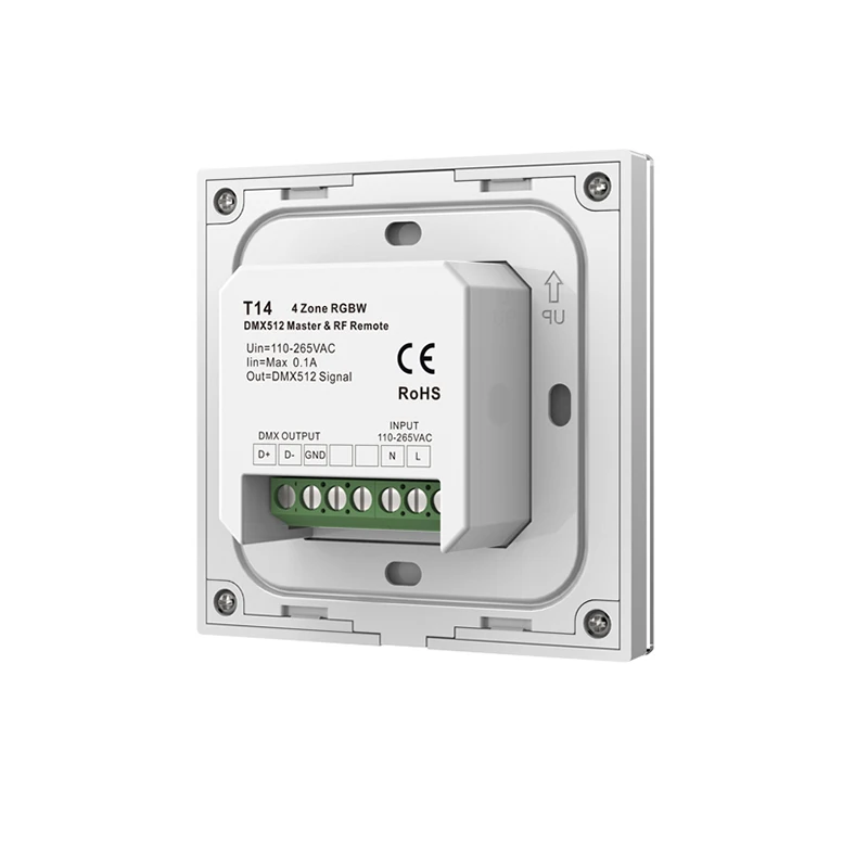 Новинка RGBW Led полосы Управление 2 4 ГГц AC 100V 240V сенсорный Панель 12V 24V 5A Каналы V4
